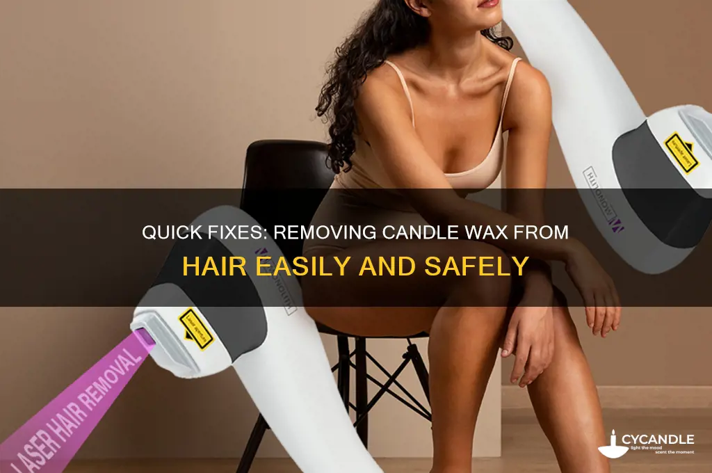 how do i remove candle wax from my hair