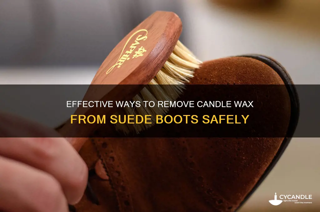 how do i remove candle wax from my suede boots