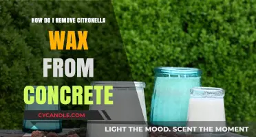 Effective Ways to Remove Citronella Wax Stains from Concrete Surfaces