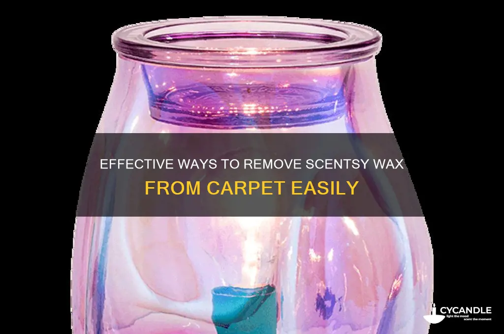 how do i remove scentsy wax from carpet