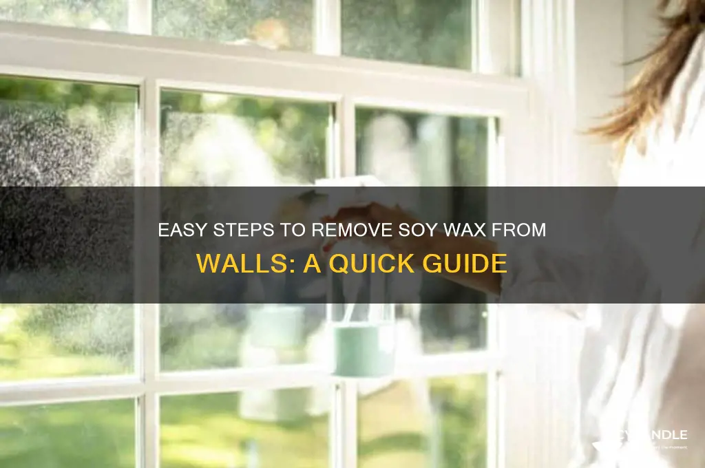 how do i remove soy wax from the wall