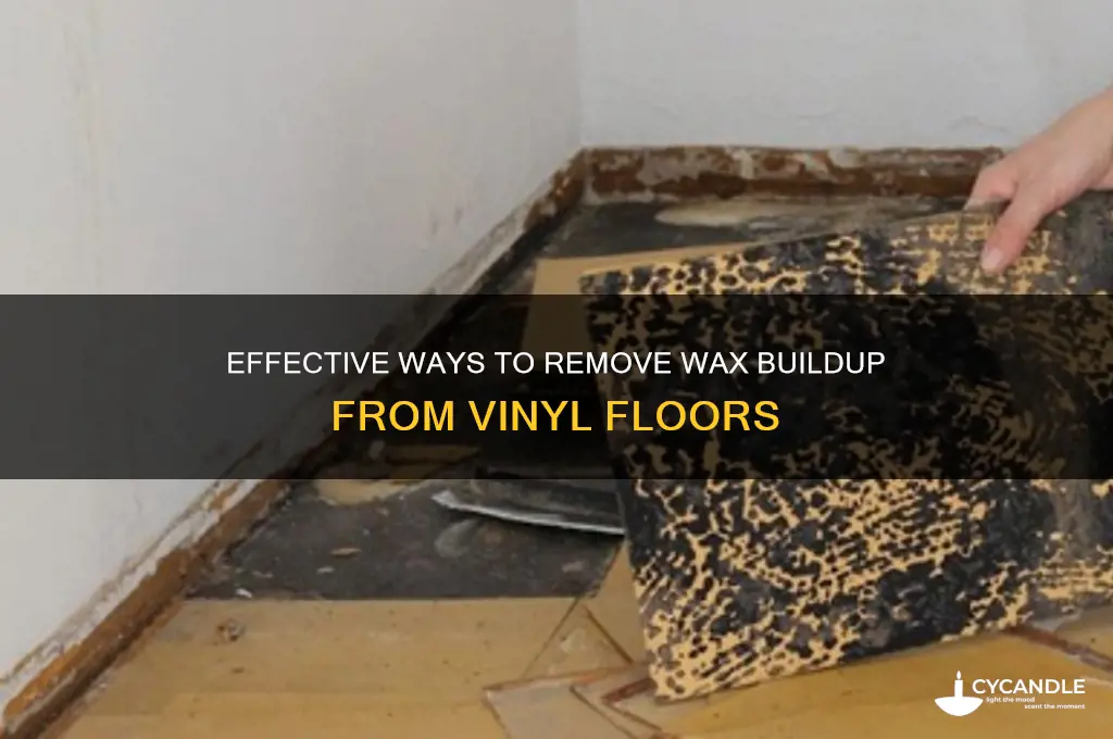 how do i remove wax buildup from my vinyl floors