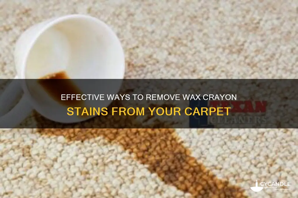how do i remove wax crayon from carpet