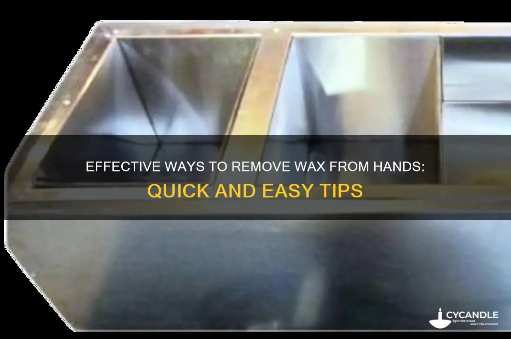 how do i remove wax from hands