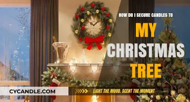 Candlelit Christmas: Securely Adorning Your Tree