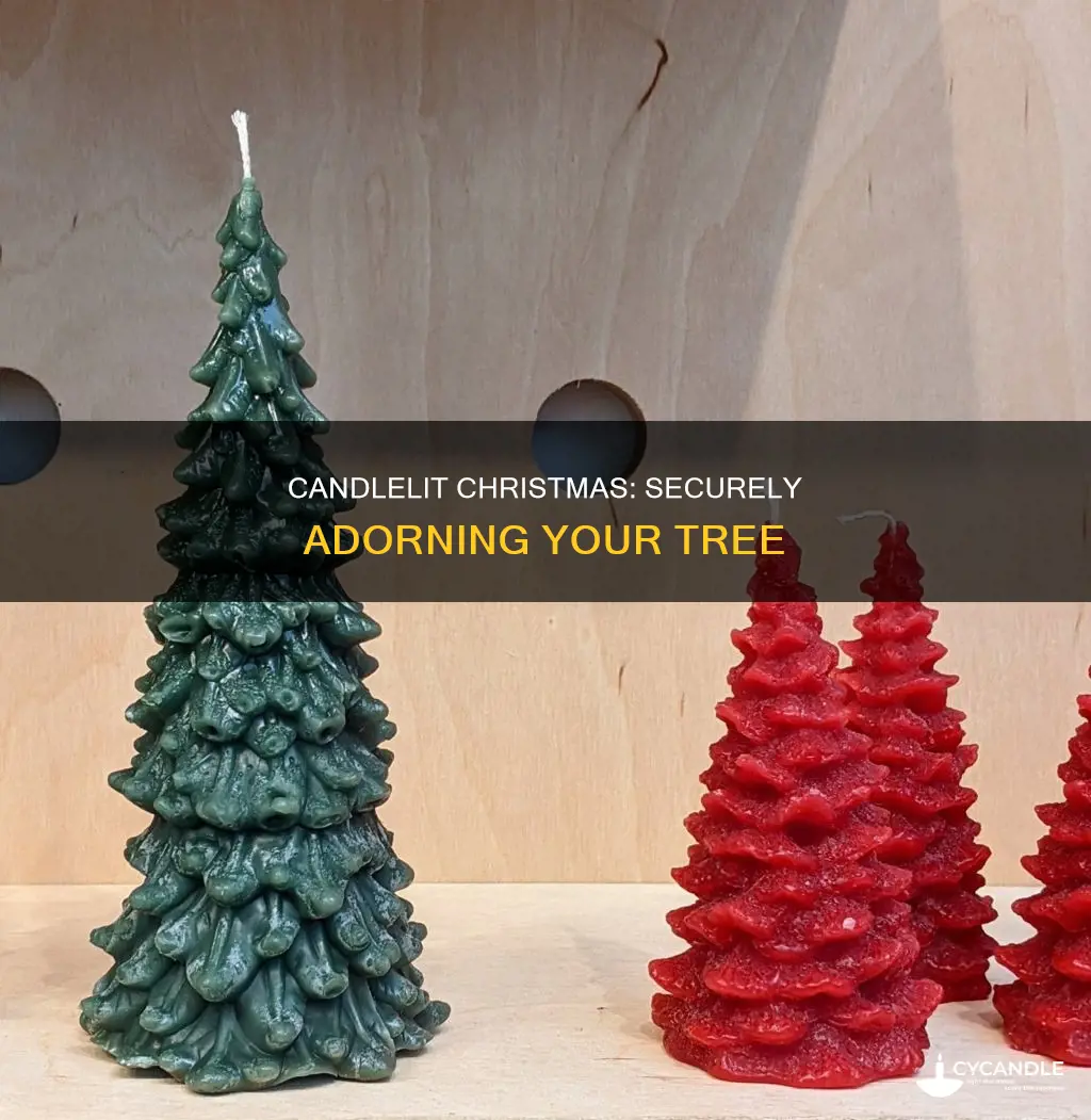 how do i secure candles to my christmas tree
