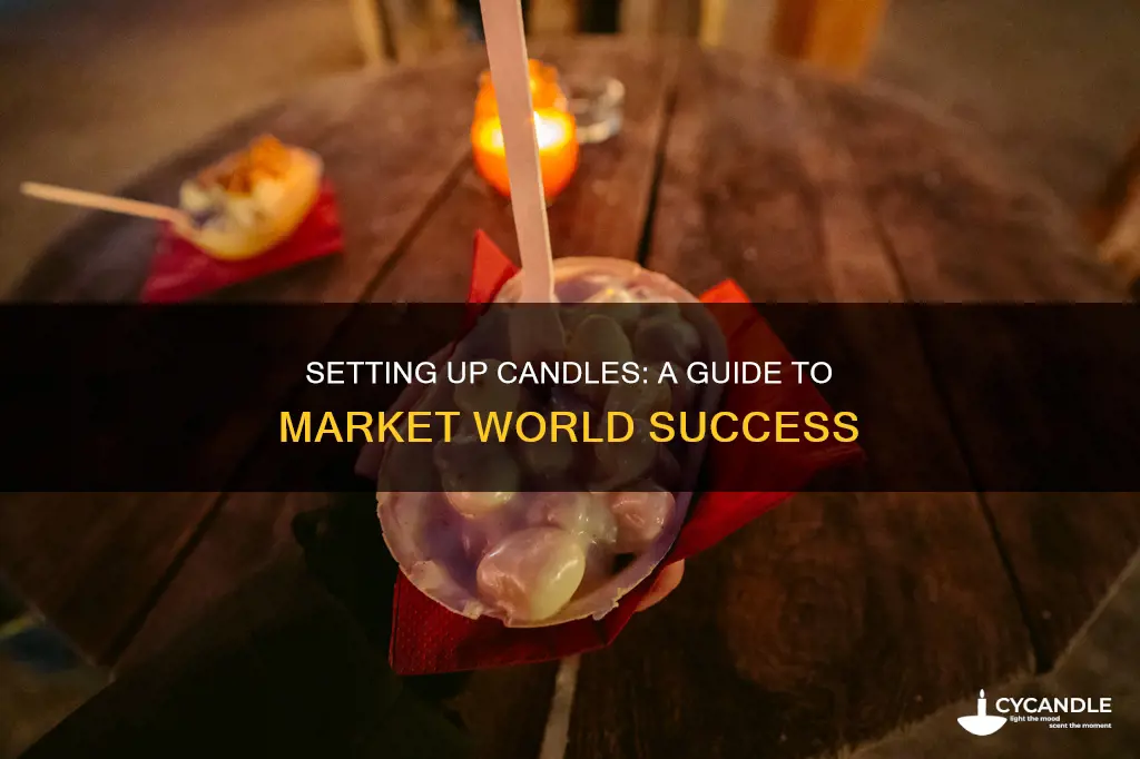 how do i set up the candles on market world
