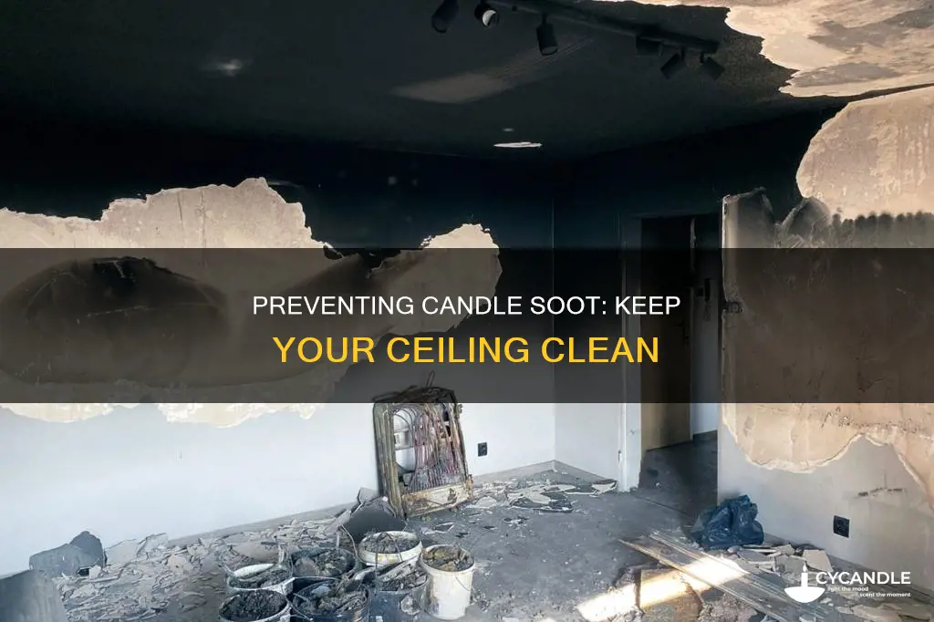 how do i stop ceiling from candle soot