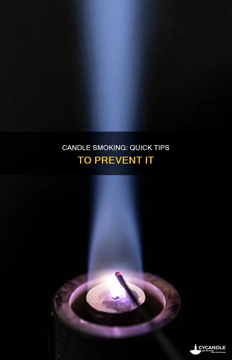 how do i stop my candle from smoking