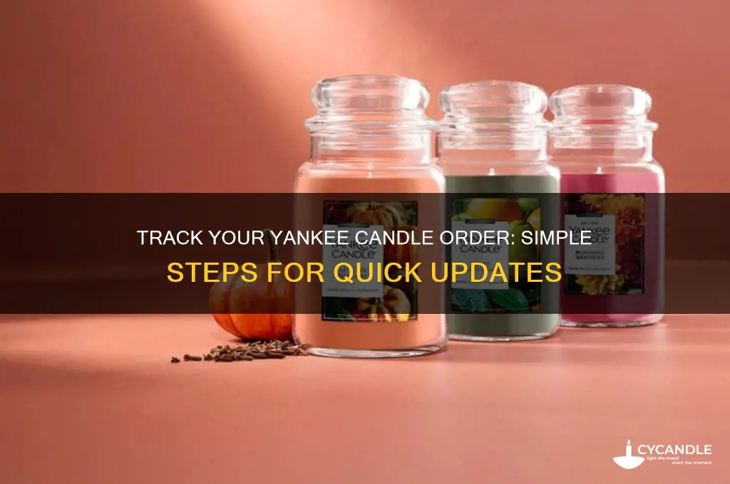 how do i track my yankee candle order