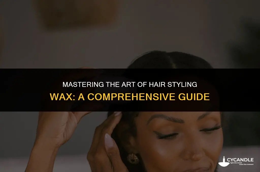 how do i use hair styling wax