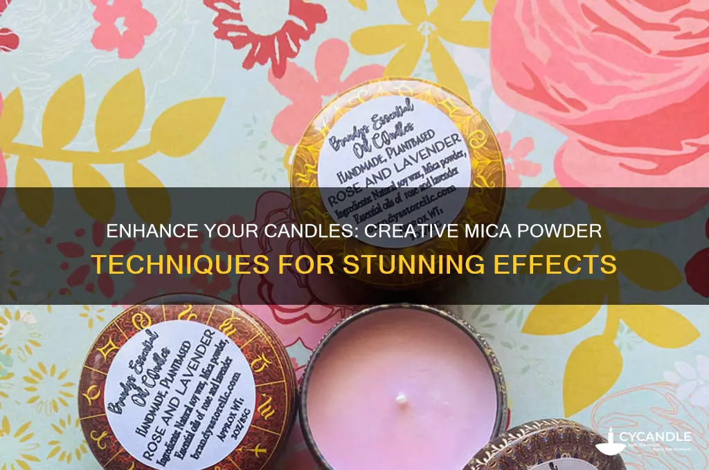 how do i use mica powder with candles