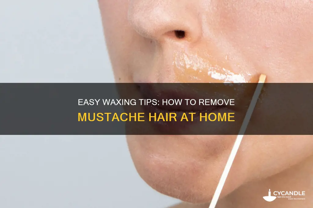 how do i use wax to remove a mustache
