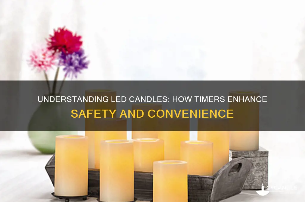how do led candles with timers work