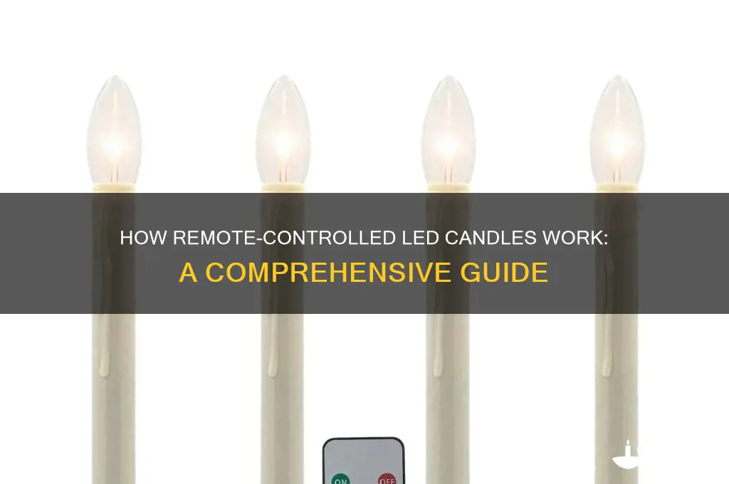 how do led candles work with remote control