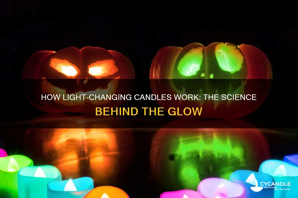 how do light changing candles work