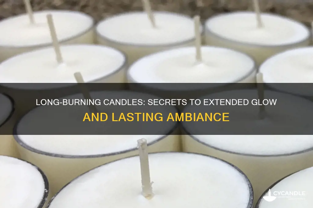 how do long burning candles