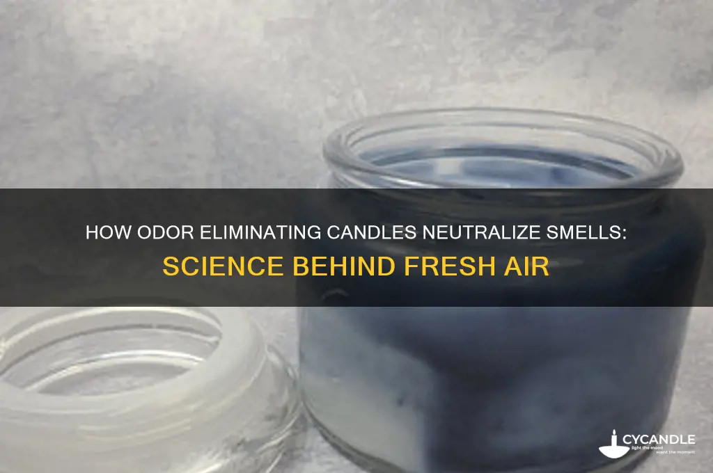 how do odor eliminating candles work