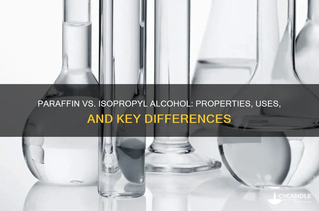 how do paraffin and isopropyl alcohol compare