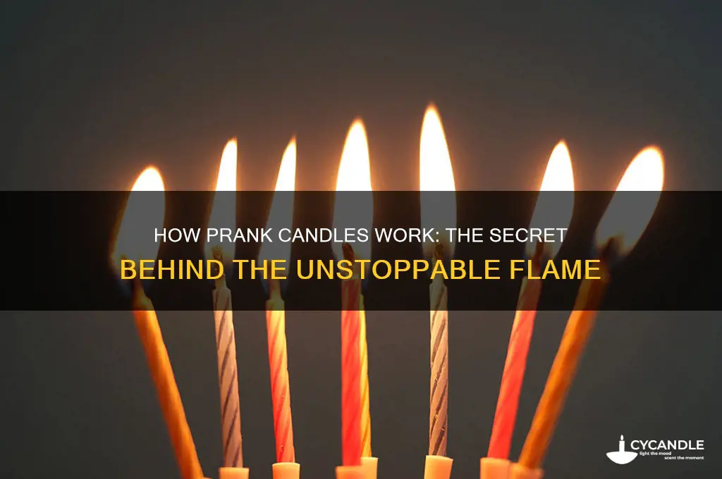 how do prank candles work