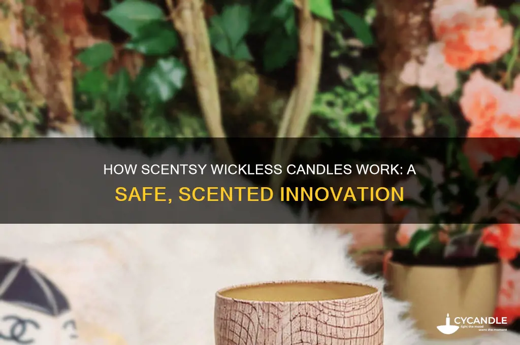 how do scentsy wickless candles work