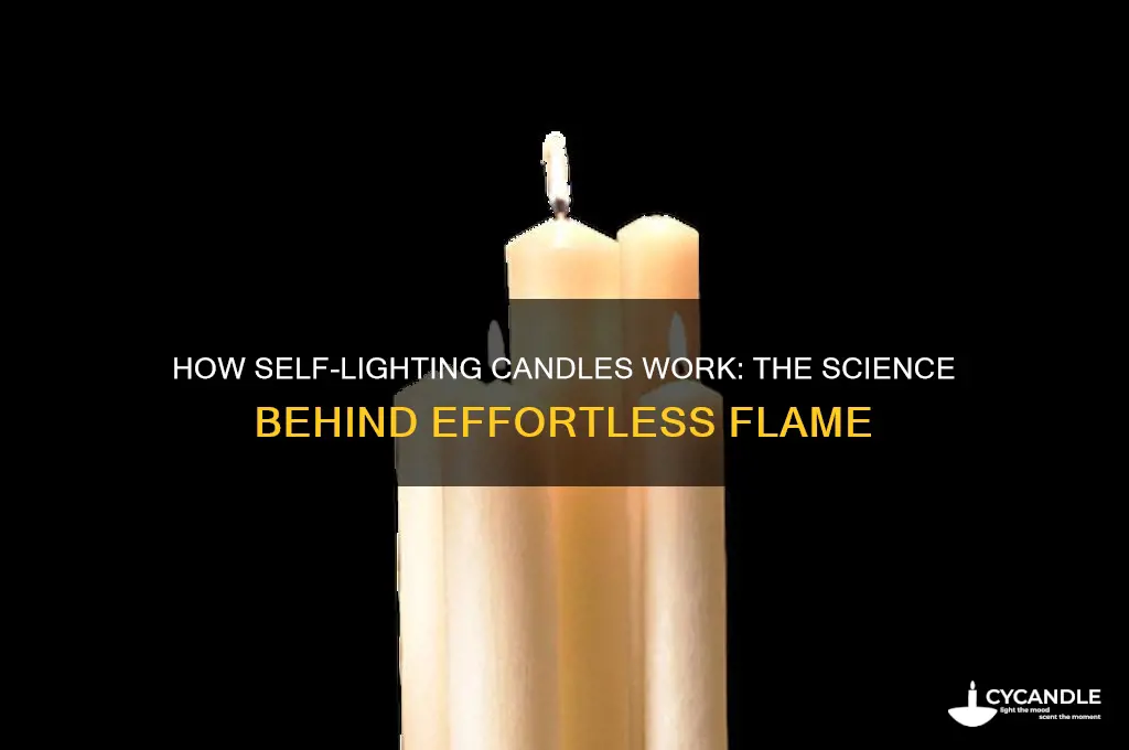 how do self lighting candles work