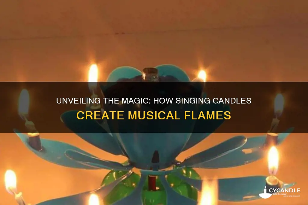 how do singing candles work