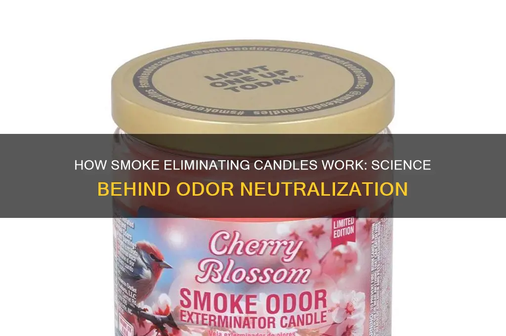 how do smoke eliminating candles work