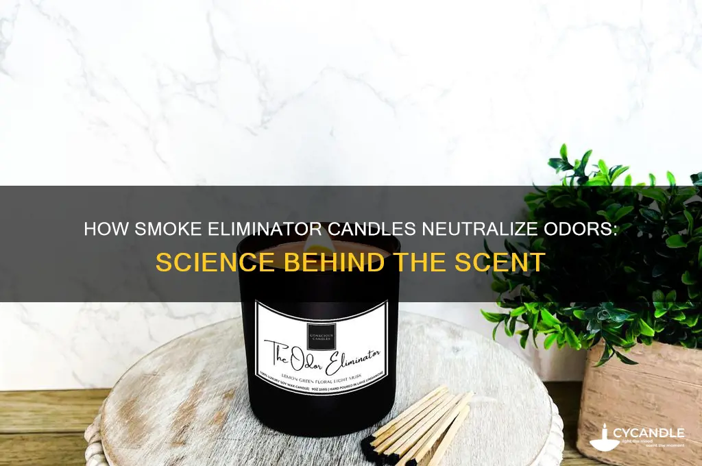how do smoke eliminator candles work