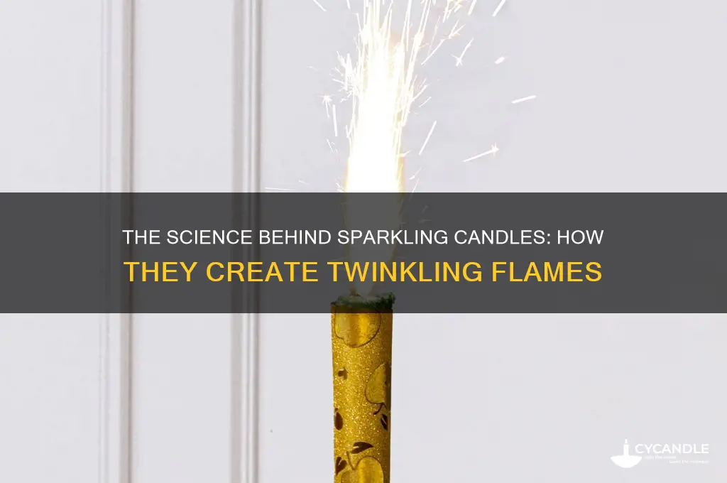 how do sparkling candles work