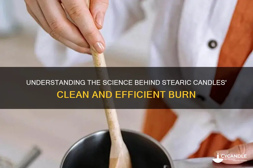 how do stearic candles burn