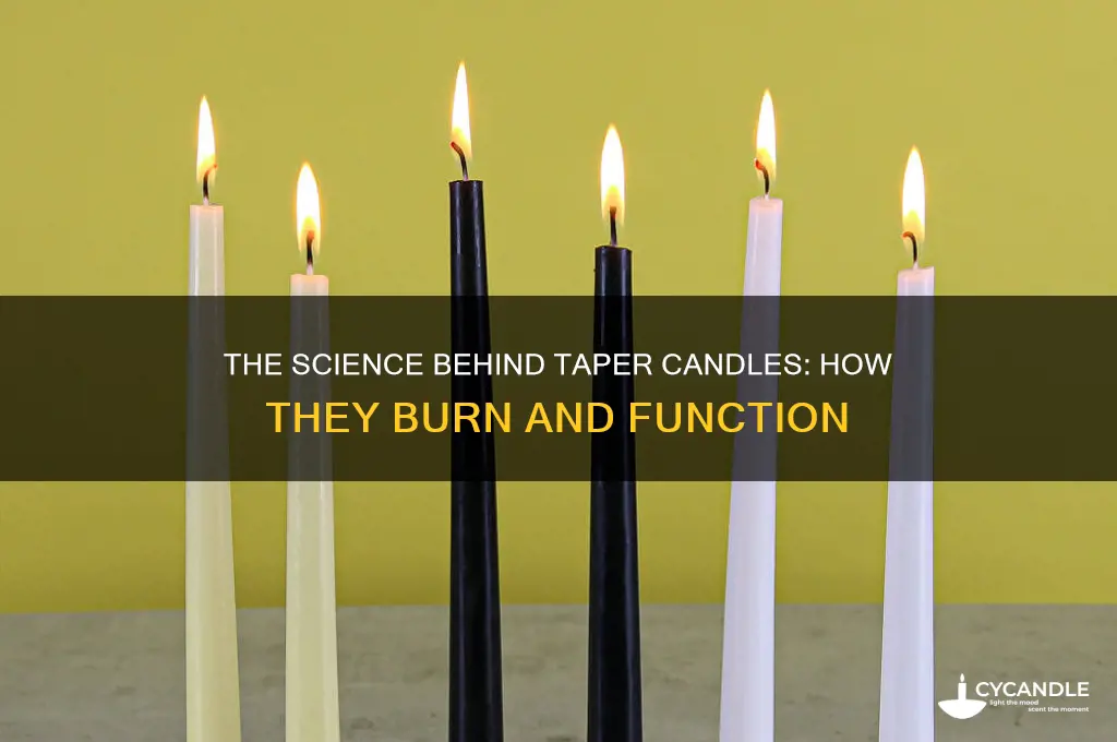 how do taper candles work