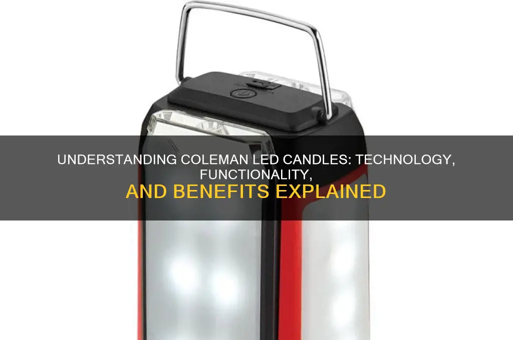 how do the coleman led candles work