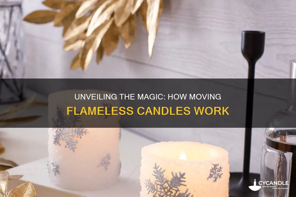 how do the moving flameless candles work