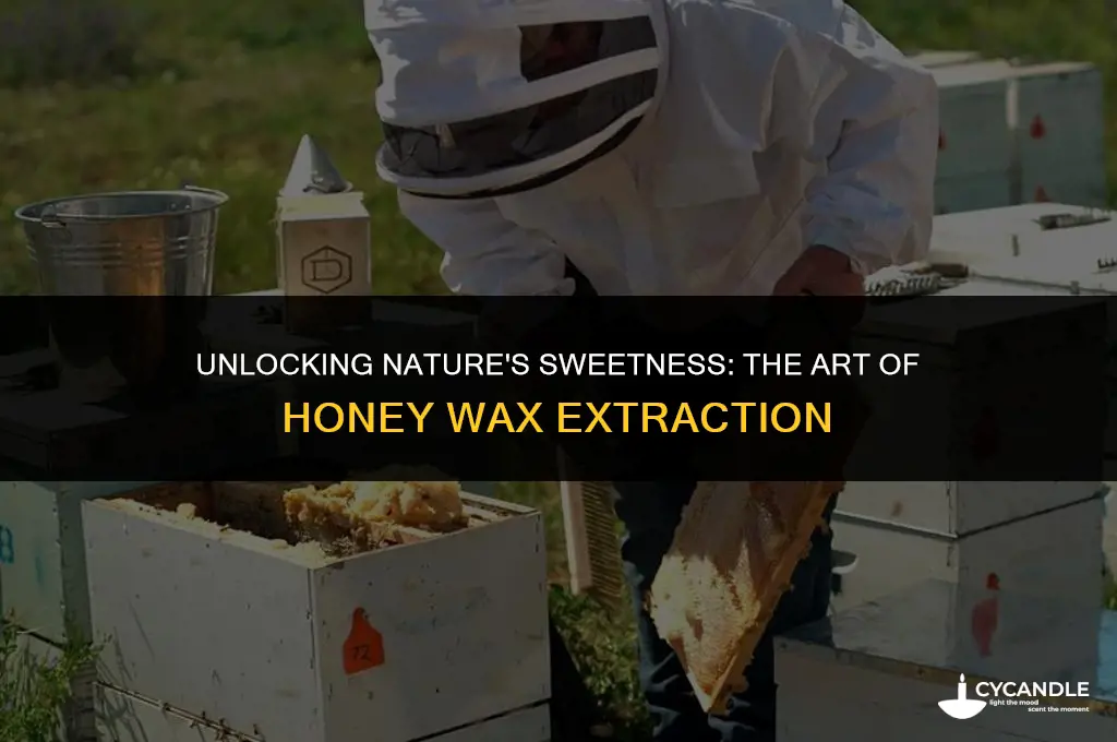 how do they get the wax out of honey