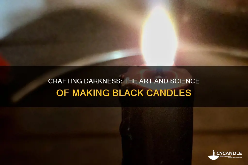how do they make black candles