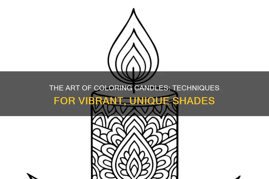 how do they make candles different colors