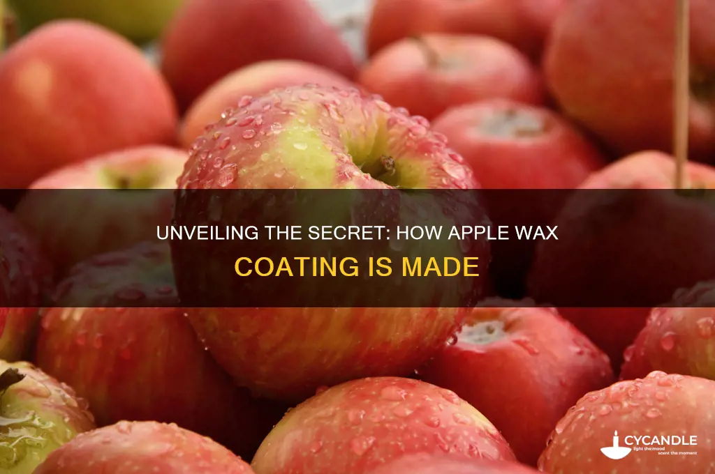 how do they make the wax on apples