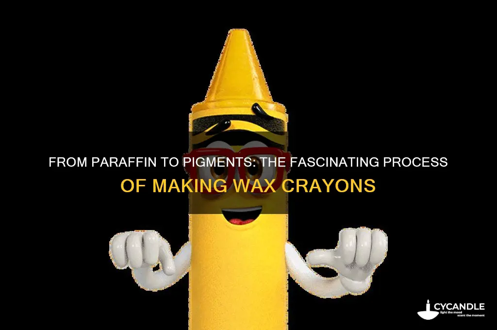 how do they make wax crayons