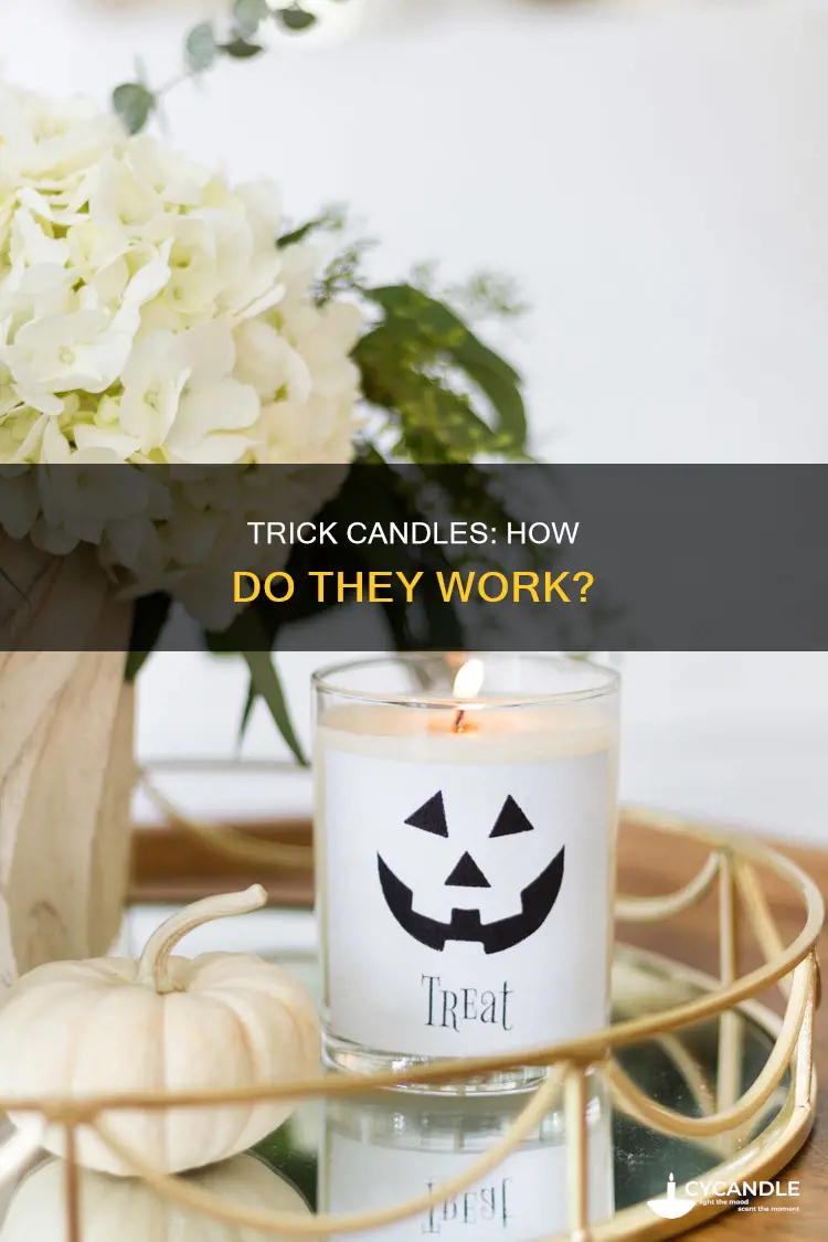 how do trick candles go out