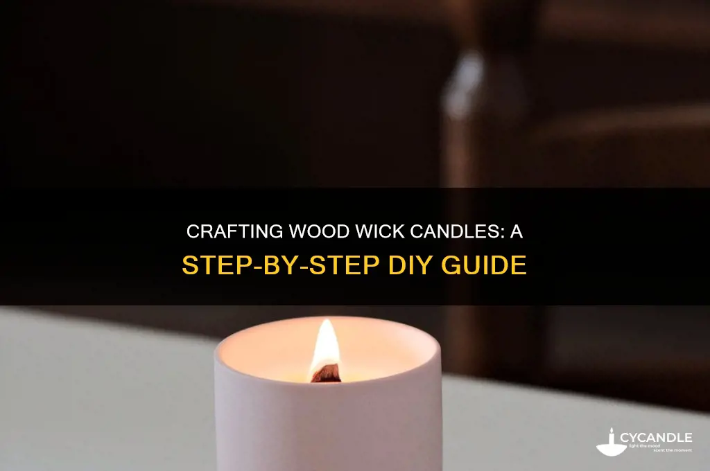 how do u make a wood wick candles