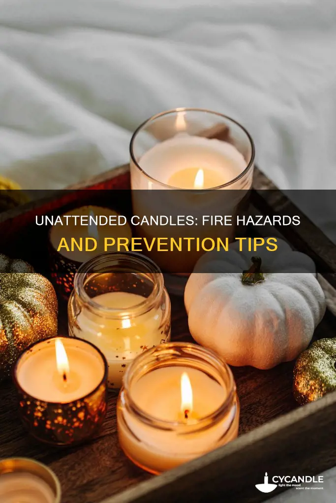 how do unattended candles start fires