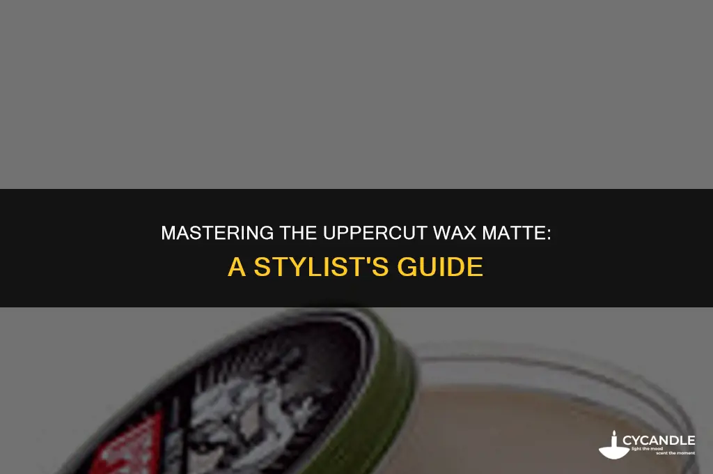 how do use upper cut wax matte