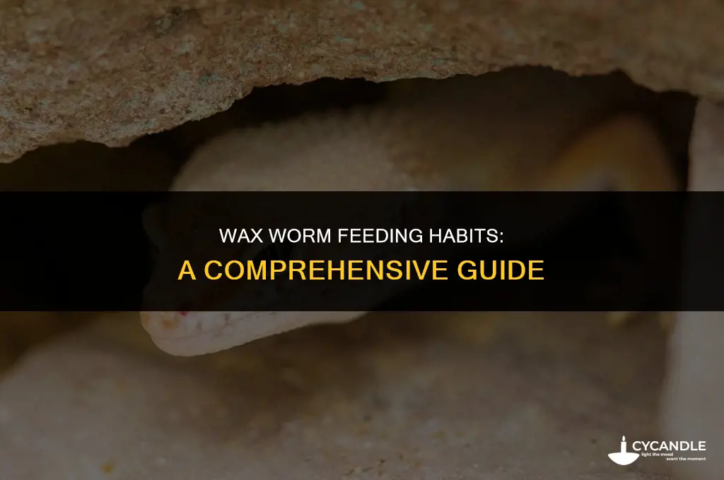 how do wax worms get their food
