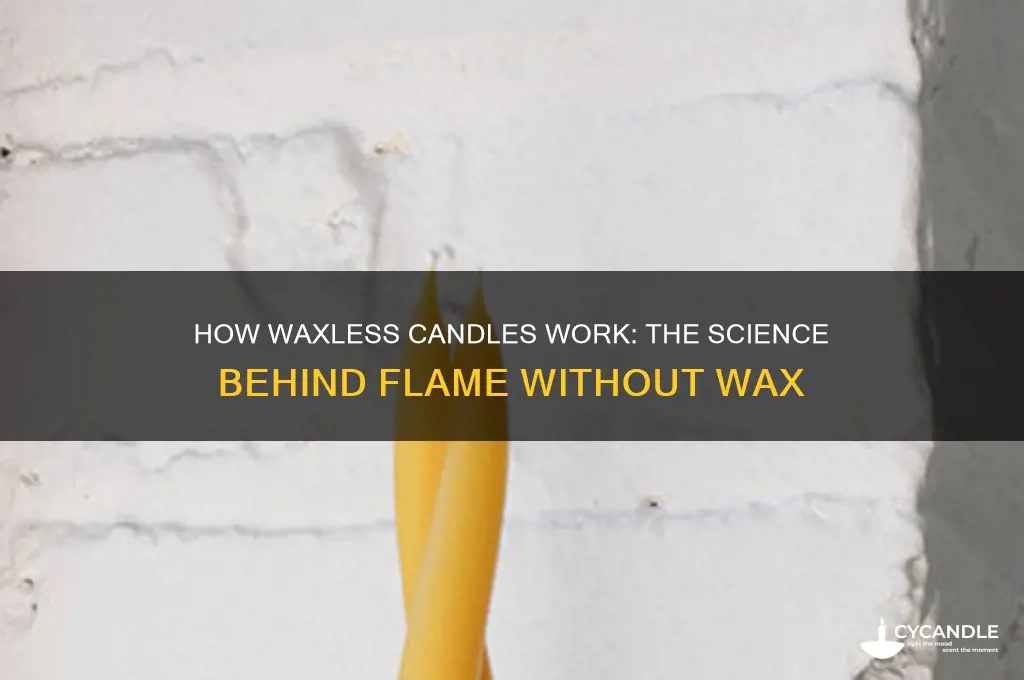 how do waxless candles work
