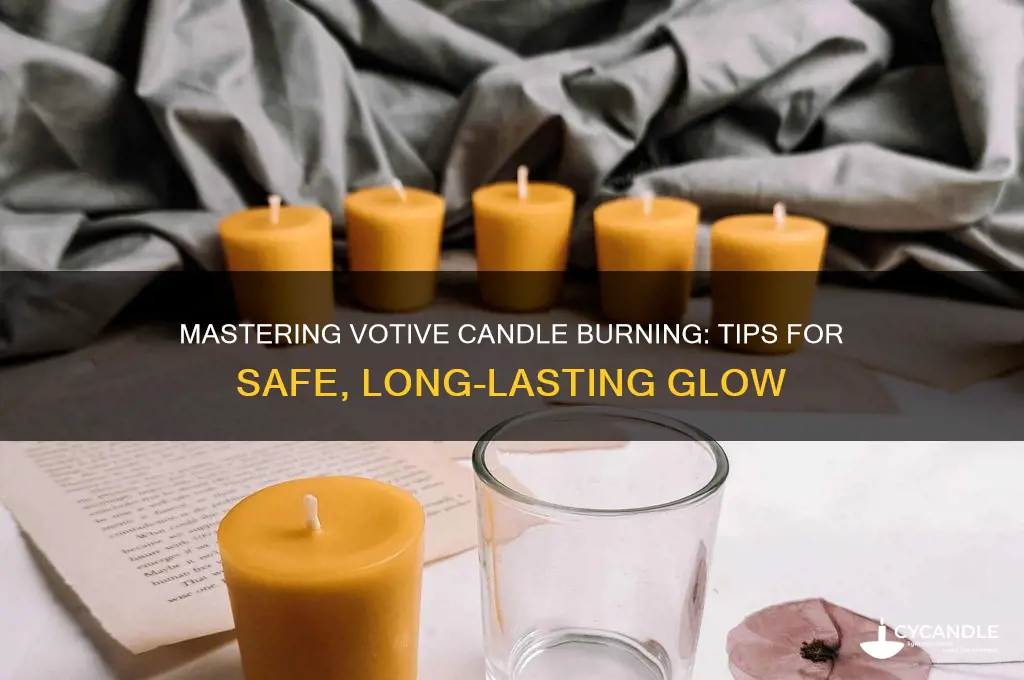 how do you burn a votive candle