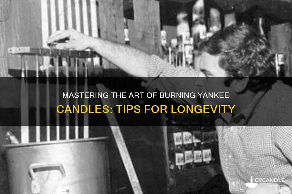 how do you burn a yankee candle