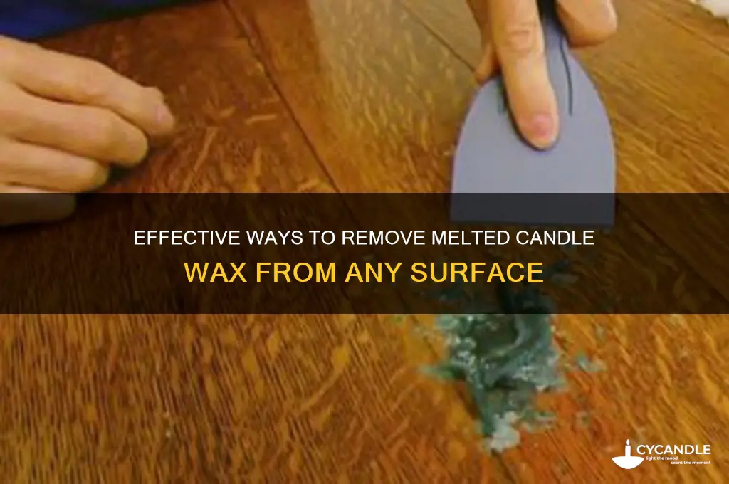 how do you clean up melted candle wax