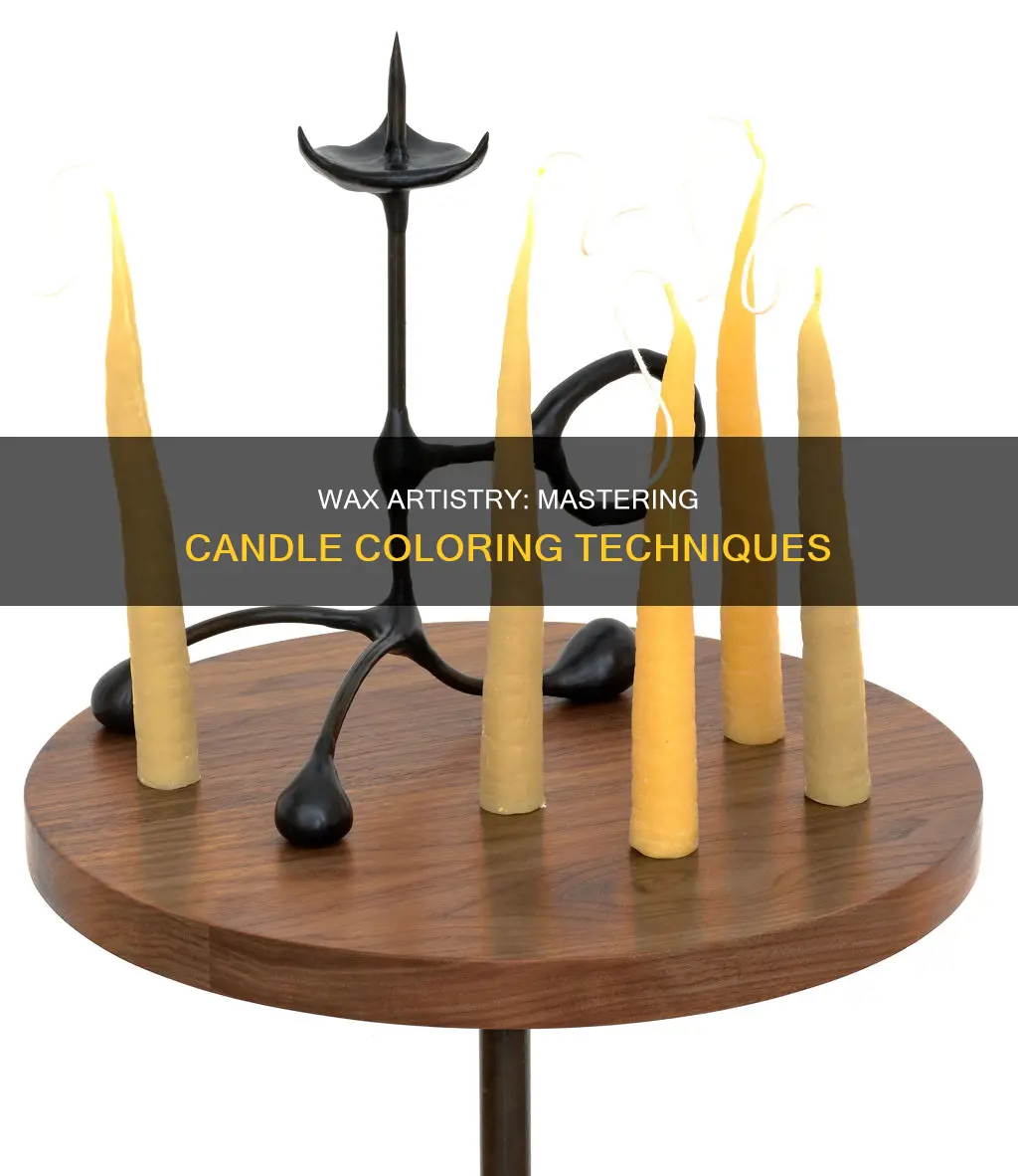 how do you color a candle