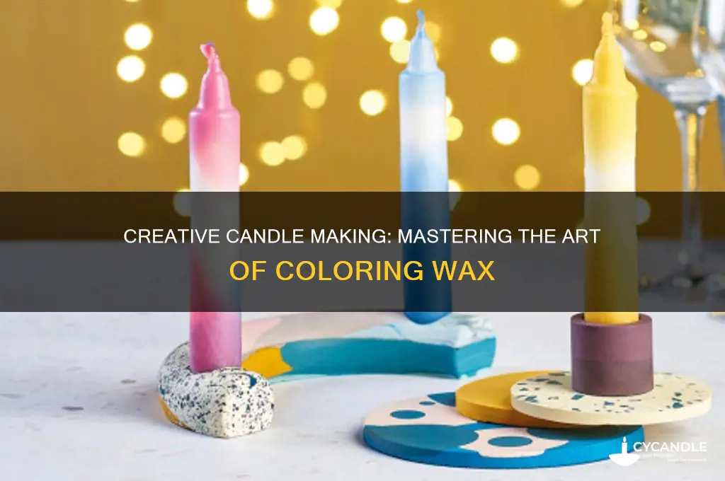 how do you color candle wax
